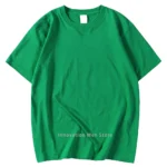 14 Colors Candy Color 100% Cotton T-Shirts Men Women Oversized Short Sleeves Casual Breathable S-XXXL Tee Clothing Soft T Shirts - Image 14
