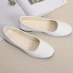 Women Suede Loafers Flat Heel Shallow Female Shoes Spring Summer Square Toe Basic Concise Women Pumps Size 36-43 - Image 7