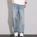 Vintage Fashion Straight Jeans Men's j - Image 4
