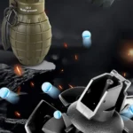 AQTactical Smoke Grenade Model M67 Burst Mine Water Grenade Bouncing Smoke Grenade and Other 10 Different Airsoft Grenade Models