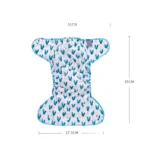 HappyFlute New Print  AI2 Snap Insert Bamboo Cotton&Velour OS Baby Napp One Piece Pack Baby Waterproof Night Diaper - Image 3