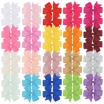 20/40Pcs Sweet Random Candy Color Bow Hair Clip Set for Baby Girls Cute Ribbon Hairpin Kids Headwear Kids Hair Accessories Gifts - Image 9