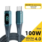 Essager USB Type C To USB C Cable 100W/5A