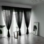 100x200cm 1PC Solid Color Sheer Curtain For Living Room Window String Curtains Bedroom Drape Panel Tulle Treatments