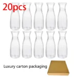 Plastic stripes vases transparent diy florals arranging crafts holiday home decor suitable for table decor Flower bottle