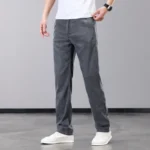 Summer Thin Men’s Jeans Lyocell Fabric Soft Breathable Straight Denim Pants