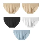 5 PCS/Lot Men's Summer Ice Silk Briefs Transparent Sexy Quick-drying Trendy Breathable Underwear Ultra-thin Seamless Panties - Image 10