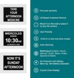 2026 Large Digital Clock for Seniors with Custom Alarms, Clear Display, Auto-Dimming & Backup