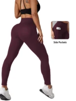 Women’s Super Soft Leggings with Pockets, High Waisted Tummy Control for Yoga Workout and Casual Lounge Wear Comfort