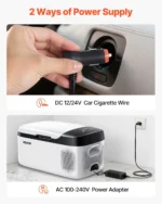 Car Refrigerator 16QT/15L Compressor Electric Cooler Fridge 12/24V for Car - Image 6