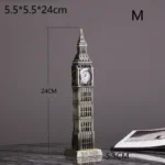 Metal Building 3d Model Statue World Renowned Landmark Buildings Liberty Home Decoration Building Creative Sculpture Model