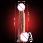 Realistic Dildo Telescopic Vibrator Sexy Adult Vagina Masturbation Female Male Anal - Image 15