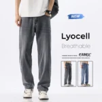 Lyocell Thin Men's Vintage Jeans Casual Loose Denim Pants