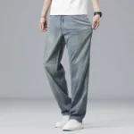 Summer Ultra-thin Lyocell Men’s Jeans Drape Soft Fabric