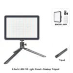 8/12 Inch LED Photography Video Panel Light Photo Studio Lighting Kit For Shoot Live Streaming Youbube With Tripod Stand - Image 14