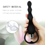 Couple Vibrating Anal Plug Silicone Prostate Massage Soft Anal
