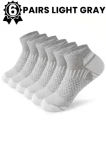 12Pairs High Qualit Athletic Socks Men's Ankle Socks Running Cyclling Waist Honeycomb Design And Firm Sports Leisure Socks Gifts - Image 21