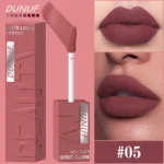 Matte Velvet Lipstick Lip Gloss Waterproof Smooth Long-Lasting Non-sticky Non-transfer Deep Red Nude Y2K Daily&Party Makeup Gift - Image 9