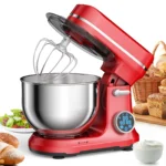BioloMix Kitchen Food Stand Mixer, 1200W 11-Speeds DC Motor, Digital OLED Screen, Electric Food Mixer with Dough Hook, Whisk - Image 2
