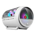 WJCOOLMAN Yuanqidan Circular side-opening desktop mini computer case compatible with 240 water cooling - Image 2