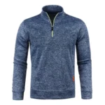 Autumn Men's Half Zipper Sweatshirts Long Sleeve - Image 2