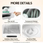 Smart home disinfection small desktop home free installation fully automatic disinfection and drying 6 sets of dishwashers