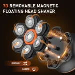 MAXGROOM 7D Electric Shaver For Man Blad Hair Trimmer Waterproof Head Shaver Beard Trimmer USB Rechargeable Head Shaving Machine - Image 3