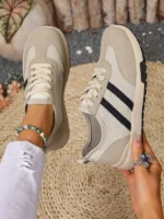 Spring and Summer Women’s Casual Sneakers, Comfortable, Soft, Breathable, and Versatile in Colo