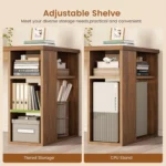 55.1" Executive Office Desk with 3 Drawers, Farmhouse Computer Desk with File Drawer & Storage Shelves, Home Office, Customized - Image 4