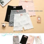 4Pcs Kids Dance Bike Play Shorts Girls Shorts Safety Pants Children Cute Bow Under Dress Skirt School Uniform Underpants 2-14Y