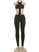 Women Jumpsuits Unique Sexy Coquette Bandage Backless Elastic Overalls Female Midnight Dance One Piece - Image 6