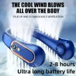 8000mAh USB Hanging Neck Fan Portable Bladeless Mini Rechargeable Mute LED Digital Display Electric Air Cooler Handheld - Image 13