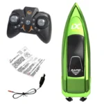 Kids Mini RC Boat Electric Speedboat Summer Water Play High-Speed Racing Boat Submarine Boys Toy