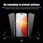 Anti-Spy Tempered Glass For iPhone 13 12 Mini 11 14 15 Plus 16 Pro Max 17 Air 16e Privacy Screen Protector iPhone XR X XS 8 Film - Image 3