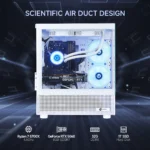 Ningmei Lumishore Gaming PC AMD Ryzen 7 5700X NVIDIA RTX 5060 32GB RAM 1TB SSD Wifi PC Gaming - Image 2