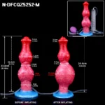SXXY Large Ejaculation Dildo with Two Knot Inflatable Anal Plug  Squirting Penis Vaginal Masturbation Adult Sex Toys Unisex - Image 8