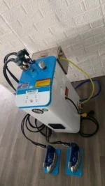 4KW Electric Steam Boiler Industrial Ironing Machine with Double Irons - Image 3