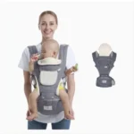 Ergonomic Baby Supplies Baby Carrier With Hip Seat Soft Cotton 3 In 1 Baby Carrier With Stool For Newborn At Home Outdoor Travel - Image 2