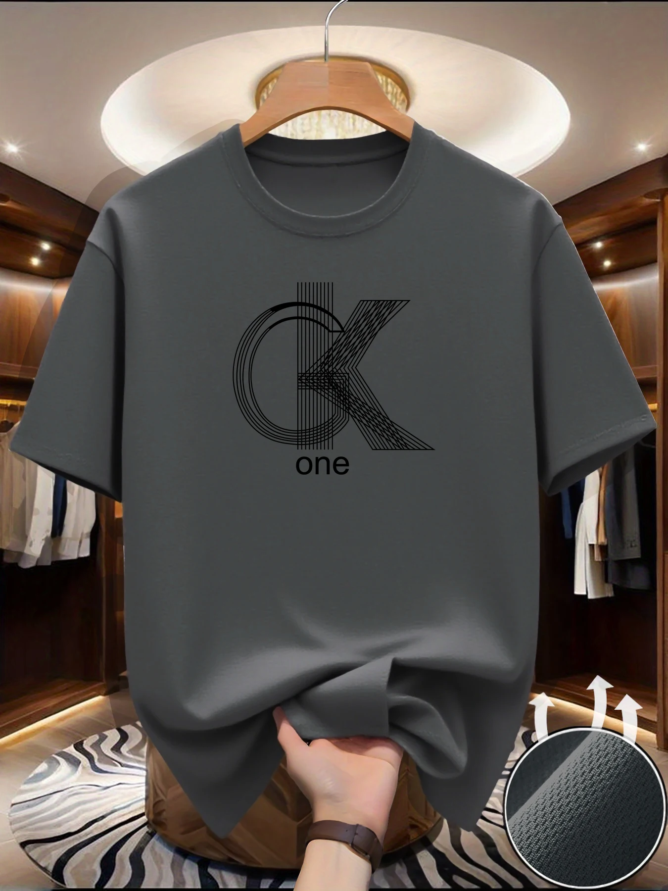 Scb34f3f5a4f247a0a54c1952b2814855V.webp Men's Graphic T-Shirts - Casual crew neck, short sleeves, summer essentials, fashionable prints, comfortable clothing | Modern c - Image 1