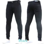 Men Casual Pants Stretch Jeans Skinny - Image 5