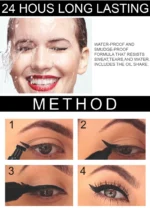 1 Pcs Black Wings Stamp Liquid Eyeliner Waterproof Smudge Proof Quick Dry Precise Tip Beginner Friendly Y2K Party & Daily Makeup - Image 5