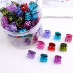 Mini Hair Claw Clips for Women Girls Korean Simple Small Black Transparent Plastic Clips Hairpin Kids Hair Styling Accessories - Image 12