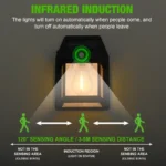 Solar-Powered Waterproof Outdoor Wall Light with Motion Sensor Tungsten Filament Garden Yard Decoration LED Lamp 3 Modes 1-4Pcs