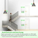 433MHz Wireless Smart On Off Switch 220V Mini Relay,86 Self-Powered Push Button Wall Switch No Need Battery for Home Improvement