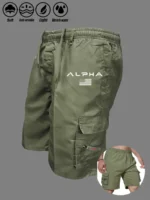 American Flag Printed Cargo Shorts Independence Day Eagle Shorts Summer Cargo Work Camping Multi-pocket Short Pants Streetwear - Image 3