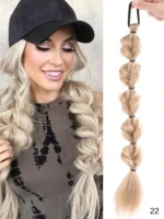 1Pc Bubble Braids Hair Ponytail Extensions Wig Synthetic Lantern Bubble Braids with Hair Tie for Women Kids Daily&Party Use