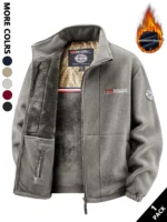 Men's Fleece Jacket, Soft and Skin-Friendly, Heat-Retaining and Wind-Resistant, Suitable for Daily Commuting, Home Leisure, Outdoor Walking, Casual Gatherings with Friends, Layering in Autumn and Winter, and Short Trips - Image 4