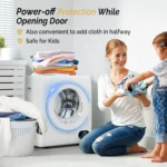 High - end 110V 850W Front Load Laundry Tumble Dryer with Stainless Steel Tub & LCD Touch Panel for Apartment, Dorm - Image 5