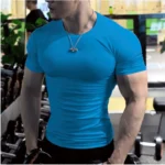 t-Shirt Casual Soild White t Shirts Men Short Sleeve - Image 10