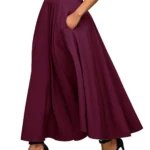 Dresses Solid Color A-line Skirts for Woman Clothing High Elastic Waist Long Skirt Women With Bow Elegant Women's Skirts